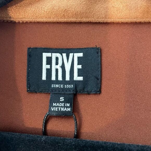 Frye Men's Faux Suede Toffee Shirt Jacket Size S New - Picture 5 of 8
